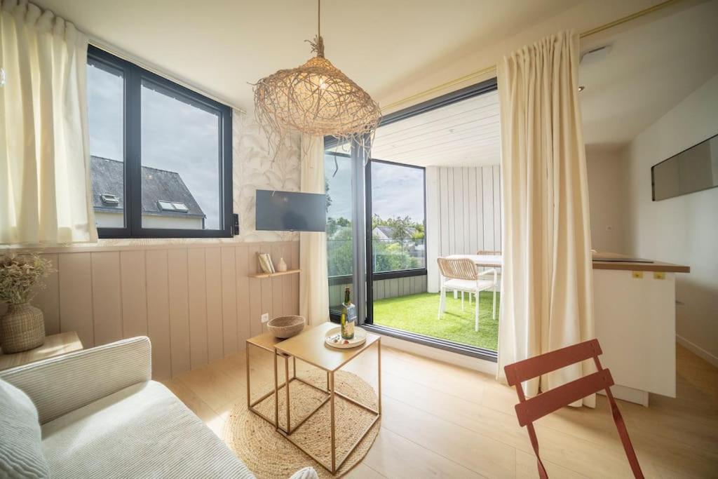 Appart'Hotel & Spa "Les Voiles" Le Pere Banard 卡纳克 外观 照片